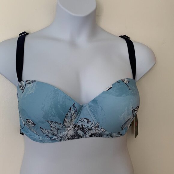 Marilyn Monroe Other - Marilyn Monroe Swimwear Demim Floral Top Size 2X